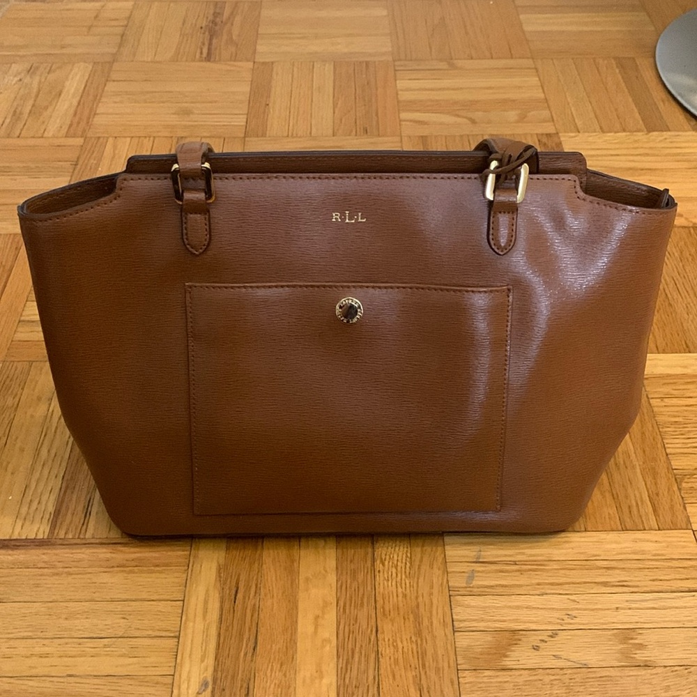 Ralph Lauren Brown Leather Purse